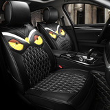 新款个性时尚猫头鹰汽车座套皮革3D全包围卡通坐垫奥迪A3A4Q3Q5