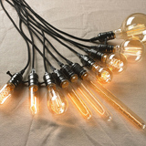 复古创意个性吊灯工业钨丝灯泡 E27螺旋口白炽灯爱迪生灯泡T30-14