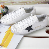 Golden韩国代购做旧星星鞋平底小白鞋学生板鞋运动网布单鞋低帮女