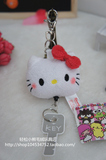 日本原单三丽鸥sanrio凯蒂猫Hello Kitty毛绒公仔挂件伸缩钥匙扣