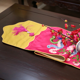 罗曼时光 新款中式桌旗拼接条纹茶几旗精致床尾巾床旗桌布可定制