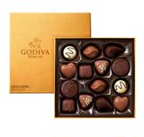 限量特价【比利时代购直邮】godiva歌帝梵金装14颗巧克力礼物礼盒