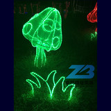公园广场灯光装饰草坪亮化 大型灯光节场景布置 蘑菇灯设计定制