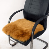清仓加厚羊毛餐椅垫子毛绒办公座椅垫电脑椅子垫冬季保暖学生坐垫