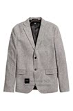 HM H&M 男装专柜正品代购 12月 男士修身斜纹西装外套 0312177