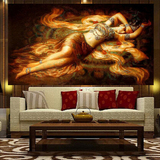 蒙娜丽莎印花十字绣最新款客厅人物图像飞天供养敦煌梦境油画系列