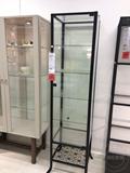 IKEA克林斯伯 玻璃门柜成列柜酒柜展示柜子带锁 成都海伦宜家代购
