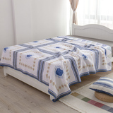 外贸尾单特 美式纯棉床盖 床单全棉绗缝水洗被空调被加厚夹棉床盖