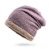 冷帽毛线帽子女 春秋冬天针织帽月子帽韩国防风保暖包头帽堆堆帽