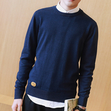 秋季男士毛衣男韩版圆领长袖针织衫套头薄款修身线衣学生潮流外套