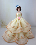 可儿娃娃衣服 芭芘娃娃公主婚纱群 迪士尼公主娃娃仙子衣服饰品
