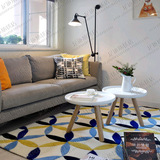 简约现代客厅地毯茶几沙发地毯时尚欧式卧室床边宜家地毯满铺定制
