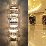 现代简约大堂酒店工程欧式壁灯美式别墅背景墙长水晶壁灯可定制