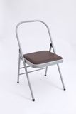 新款Iyengar艾扬格瑜伽椅 银白色磨砂辅助椅 加硬瑜伽辅助折叠椅