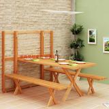 北欧宜家全实木餐桌 设计师折叠收纳餐桌 简约现代 小户型折叠桌