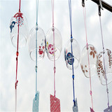 和风挂饰风铃 手绘日式风铃 DIY玻璃彩绘 日本风铃 白坯彩绘