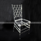 皇冠透明亚克力竹节椅时尚简约水晶塑料餐椅现代椅子创意酒店家具