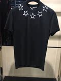 正品 Givenchy 纪梵希 16春夏白星星印花修身短袖T恤 16J7165651