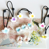 韩国花朵发夹头饰鸡蛋花发绳海边沙滩必备头花度假发圈 饰品