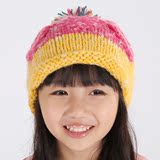 韩国亲子帽 男女儿童手工毛线帽子 宝宝保暖冬潮帽 护耳针织帽潮