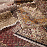 高端进口欧式手工羊毛地毯客厅茶几卧室地垫中式美式加密加厚地毯