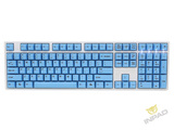 魔力鸭Ducky ONE 108 热升华键盘 蓝色键帽白色外壳版