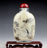 鼻烟壶清代瓷器古董茶杯手工手绘内画玛瑙掐丝珐琅粉彩古玩包老