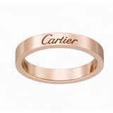 卡地亚cartier love系列 戒指无钻 18K玫瑰金戒指 男女均可用