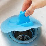 卡通造型硅胶地漏盖厨房水槽堵水塞卫生间水池浴缸防臭下水道盖子
