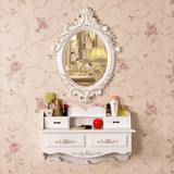 壁挂梳妆台卧室欧式梳妆镜迷你化妆台镜小户型宜家梳妆桌客厅包邮