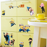 小黄人随心贴卧室客厅儿童房家居装饰卡通墙贴纸 冰箱橱柜贴画