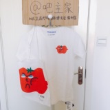 TYAKA/SHA 塔卡沙 Face系列本白色番茄face男女通款基本T恤JFN08