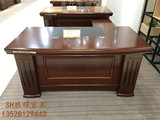 广东厂家直销B13办公家具1.6-2.0米老板桌椅实木皮简约主管大班台