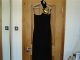 海伦英国代购BURBERRY PRORSUM女士黑色心形金属细节修身连衣裙