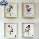 法国正品DMC十字绣套件 精准印花 花卉青木和子 玫瑰小景 4幅全套