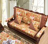 新款红木沙发垫子加厚海绵实木质椅子木沙发带靠背冬定做抱枕靠垫