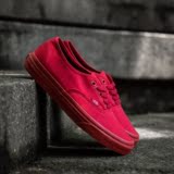 范斯/Vans Authentic 夏季新品红椰子低帮红色帆布鞋休闲男鞋女鞋