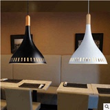 简约现代铝材餐厅吊灯 北欧宜家创意咖啡厅酒吧书店单头半圆吊灯
