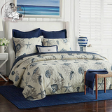 美式床盖 全棉衍缝被床盖 床单秋冬 绗缝被纯棉三件套 床盖毯子