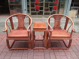非洲黄花梨皇宫椅传统三件套茶台主人椅办公台主人椅圈椅明式椅