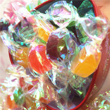 婚庆喜糖可以折千纸鹤的水果糖硬糖小酸酸糖 切片水果糖散装500克