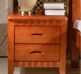 实木橡木简约现代时尚原木海棠色床头柜小户型整装储物柜特价包邮