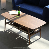 日式时尚现代简约客厅小户型茶几纯实木可储物长方形创意茶几桌子