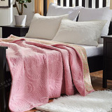 欧式 外贸法兰绒珊瑚绒毛毯 两面用绒毯 加厚床单 床垫 床盖