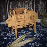 竹制品风车 农用工具模型 特色摆件摇椅 风谷机工艺品丰谷机