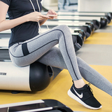 韩国代购2016夏季薄款大码瑜伽休闲跑步健身运动裤弹力紧身女长裤