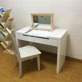 新款烤漆电脑桌简约现代学习桌小户型卧室梳妆台居家书桌白色包邮