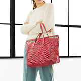 2015新款ALDO正品代购 镂空彩色单肩斜挎购物包手提女包 子母两包