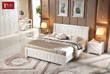 全实木床白腊木床实木床进口欧美水曲柳床 双人床 1.5米1.8米卧室