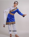 藏族服装男藏族舞蹈服装少数民族 男士藏族表演服装 水袖演出服装